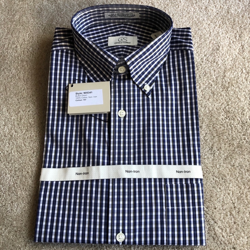 NWT Cooper&Stewart Men's button-down